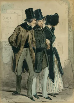 Pair of Gavarni litographs — image 2