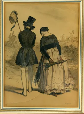 Pair of Gavarni litographs — image 6