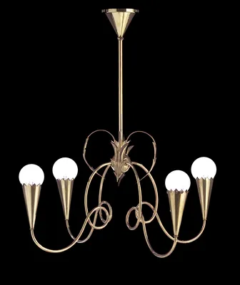 *Four-Arm Chandelier