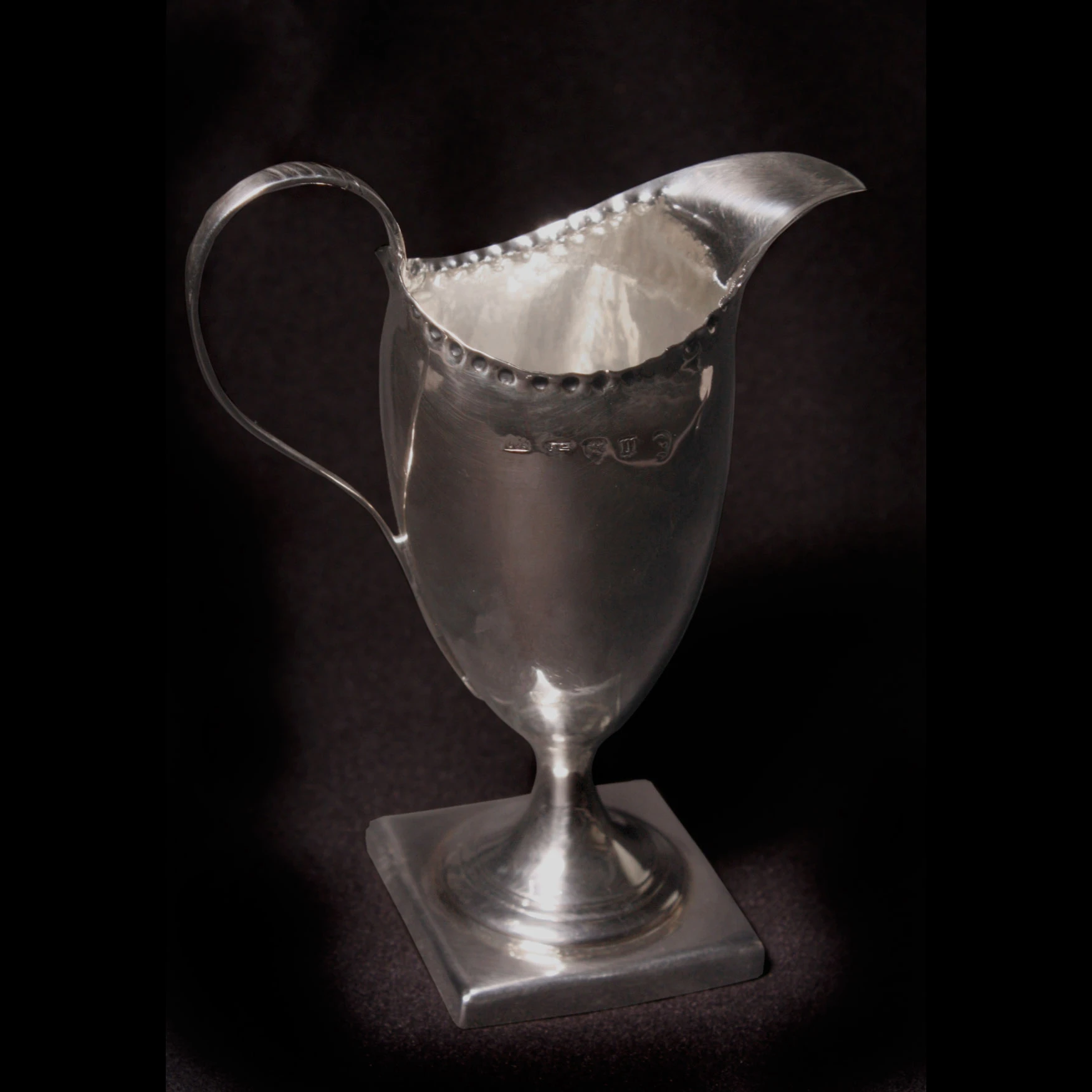 George III silver creamer