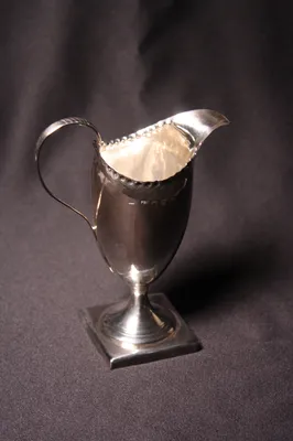 George III silver creamer — image 9