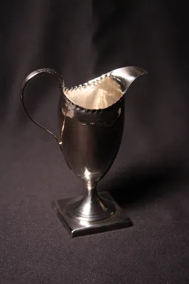 George III silver creamer — image 7