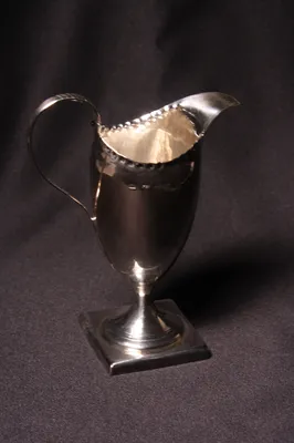 George III silver creamer — image 8