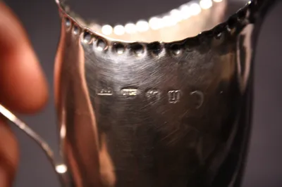 George III silver creamer — image 45