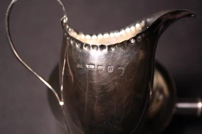 George III silver creamer — image 42