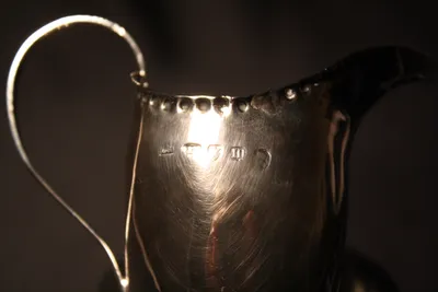 George III silver creamer — image 6