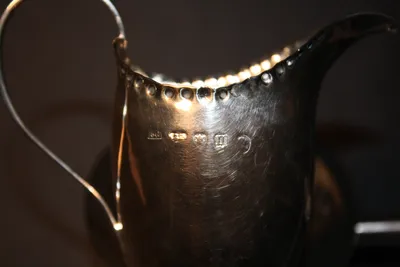 George III silver creamer — image 23