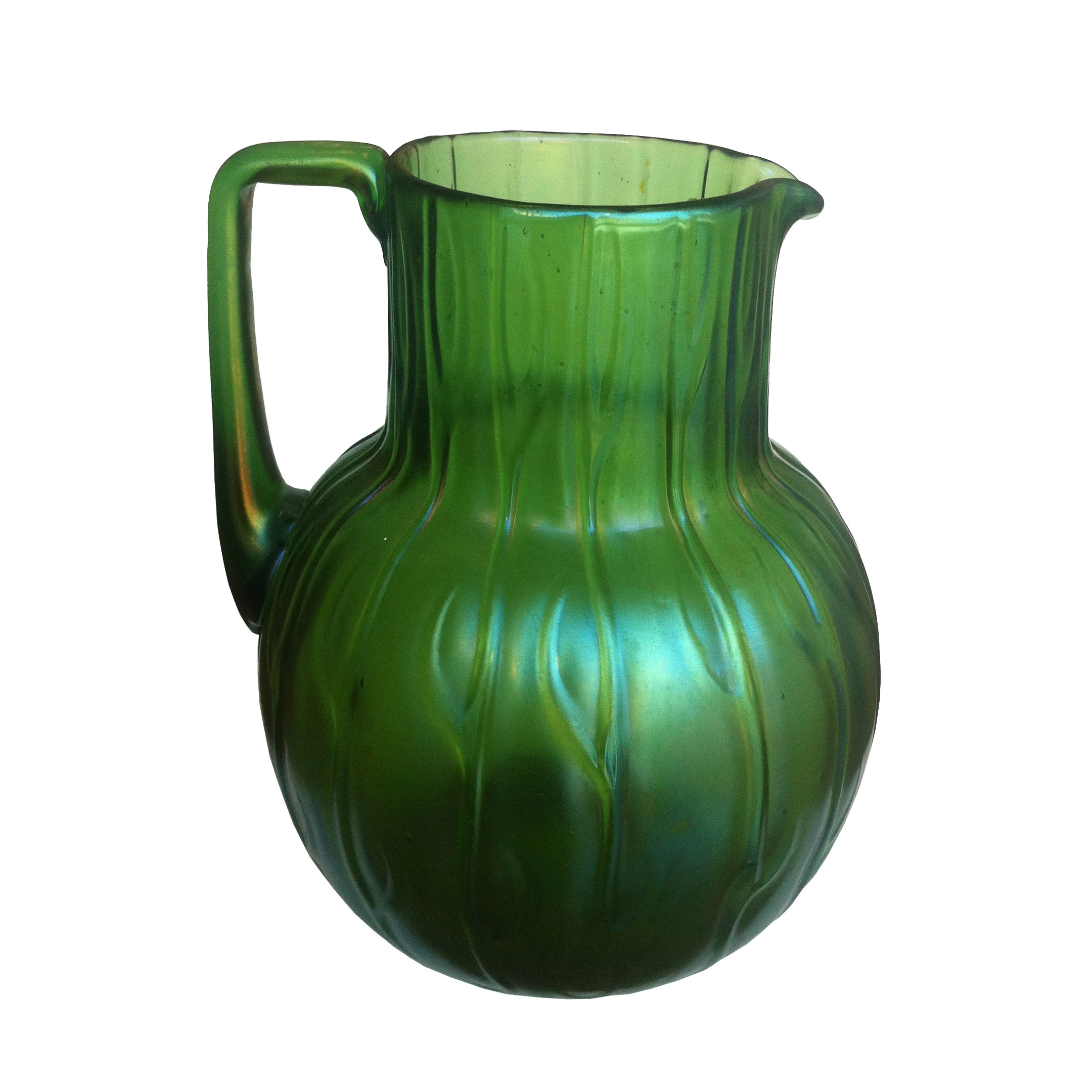Art Nouveau Glass Pitcher by Loetz WitwePitcher