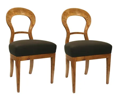 Two Blonde Ash Side Chairs