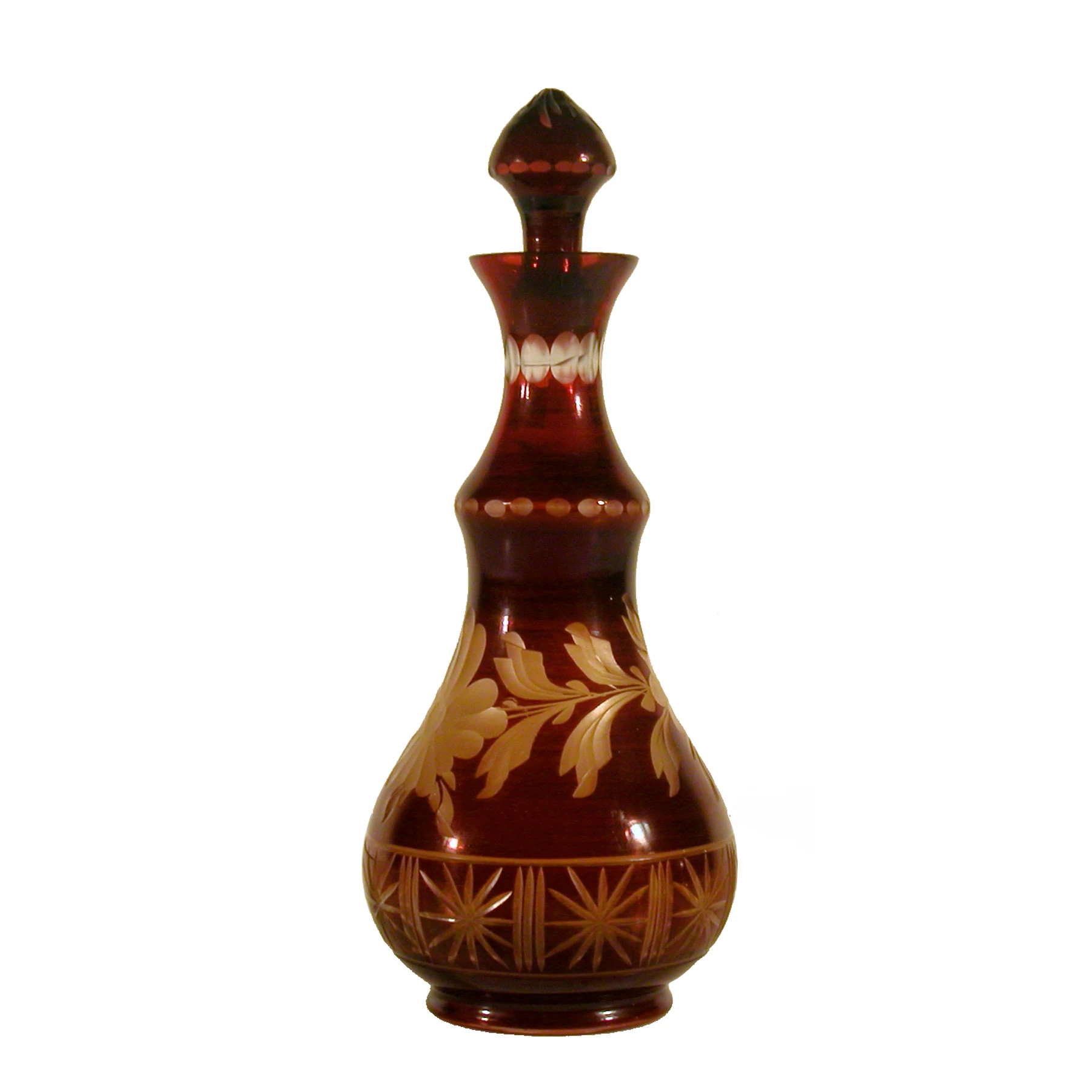 Cranberry Glass Decanter
