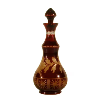 Cranberry Glass Decanter