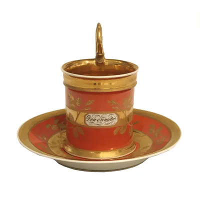 Viennese porcelain cup & saucer — image 7