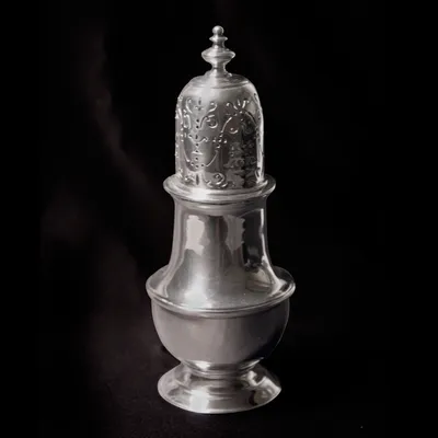 George III silver caster