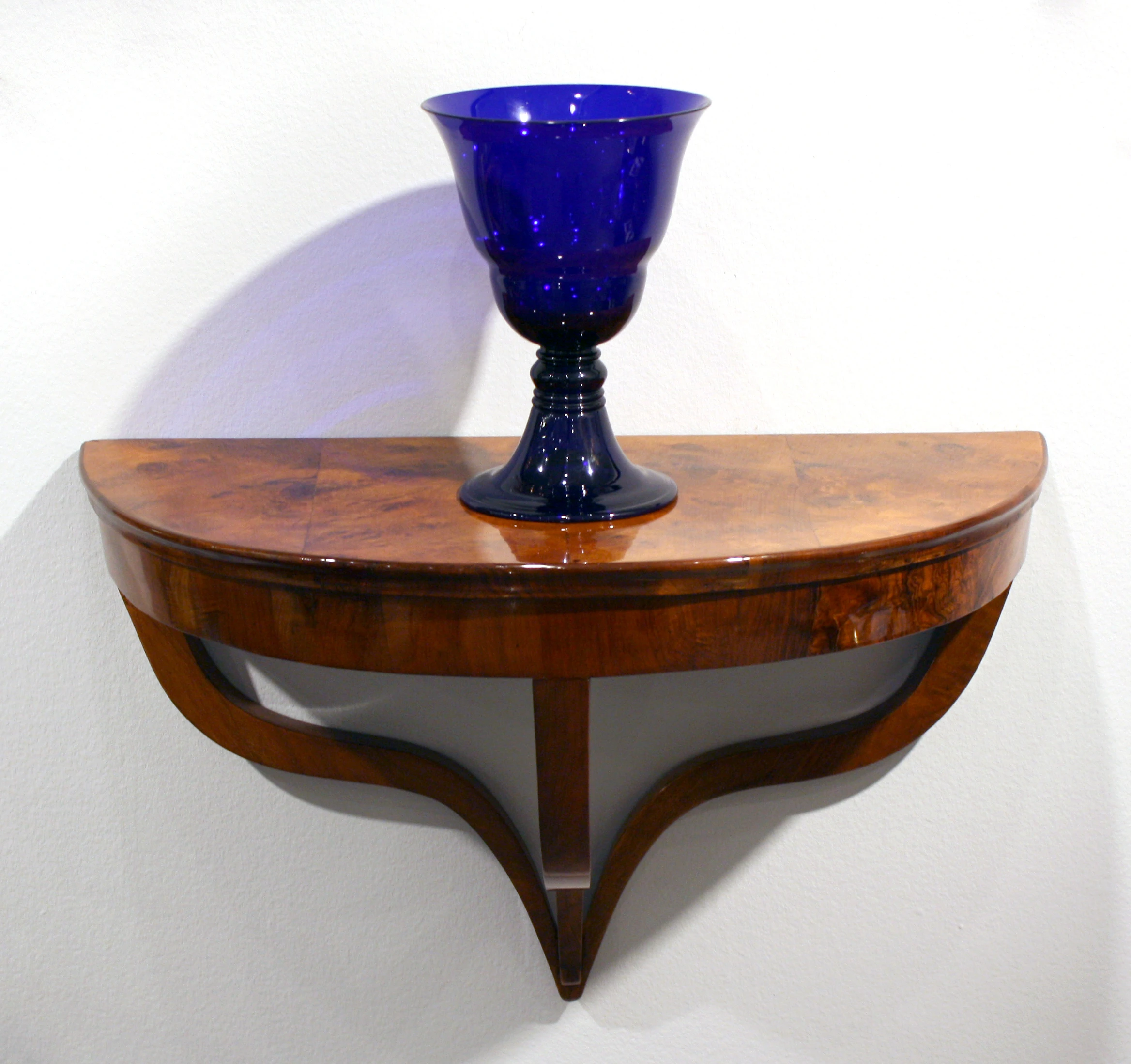 Biedermeier walnut console