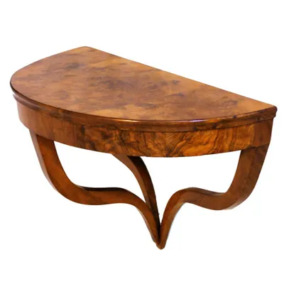 Biedermeier walnut console — image 2