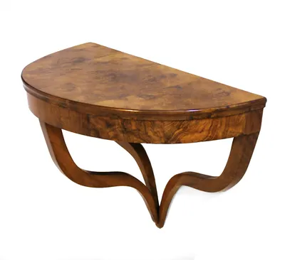 Biedermeier walnut console — image 5