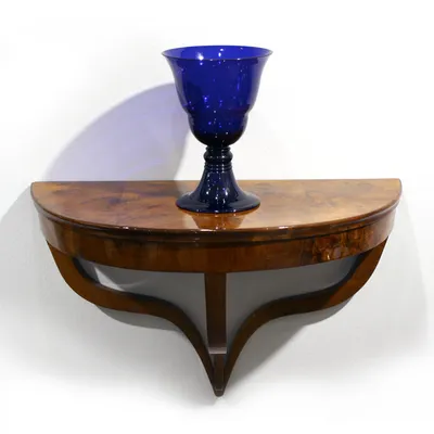 Biedermeier walnut console — image 8