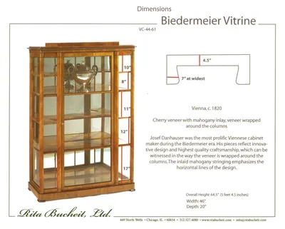 Cherry Vitrine from the Josef Danhauser Workshop — image 17