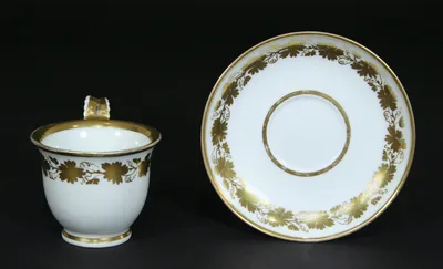 Set of 6 BM gilt cups & saucers — image 6