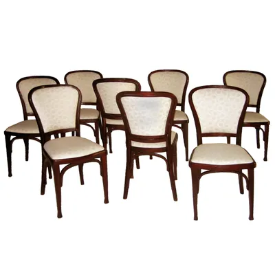 Set of Eight Chairs by Gustav Siegel — image 3