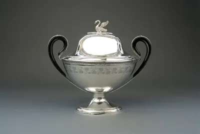 Empire silver tureen w/swan — image 111