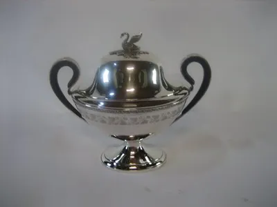 Empire silver tureen w/swan — image 122