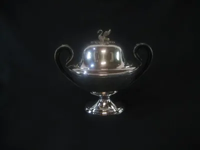 Empire silver tureen w/swan — image 29