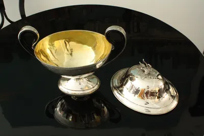 Empire silver tureen w/swan — image 20