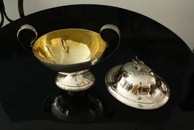 Empire silver tureen w/swan — image 34