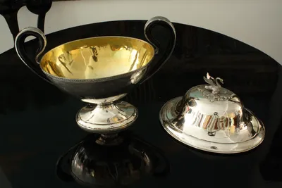 Empire silver tureen w/swan — image 44