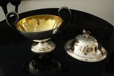 Empire silver tureen w/swan — image 107