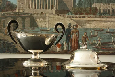 Empire silver tureen w/swan — image 101