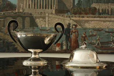 Empire silver tureen w/swan — image 36