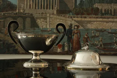 Empire silver tureen w/swan — image 118