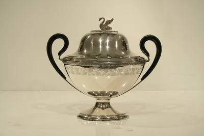 Empire silver tureen w/swan — image 31