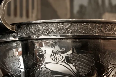 Empire silver tureen w/swan — image 5