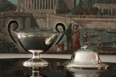 Empire silver tureen w/swan — image 121