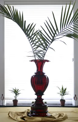 Bohemian Ruby Glass Vase — image 10