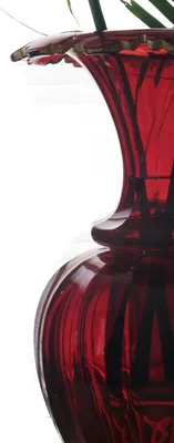 Bohemian Ruby Glass Vase — image 11