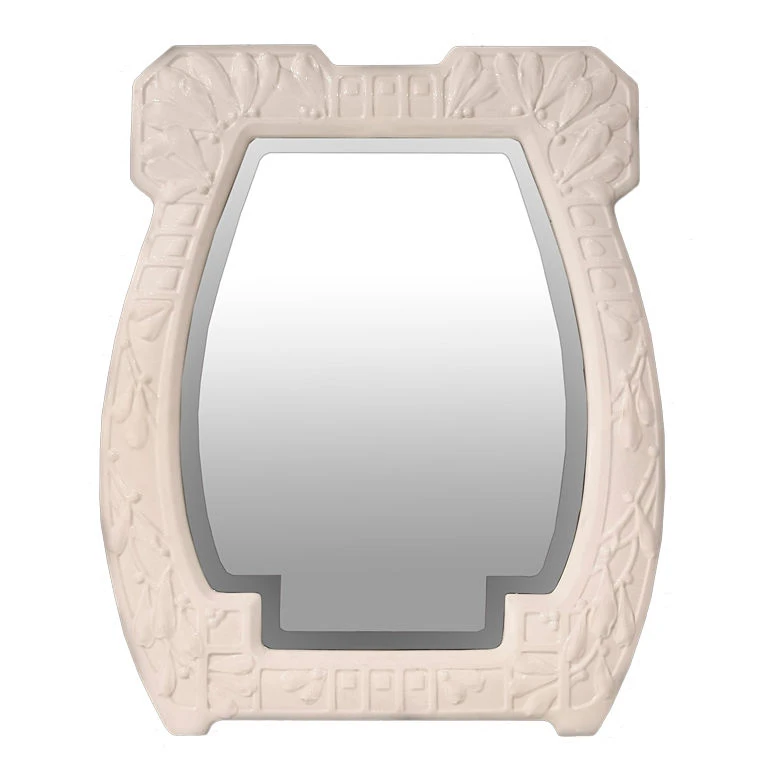 Jugendstil Porcelain Mirror